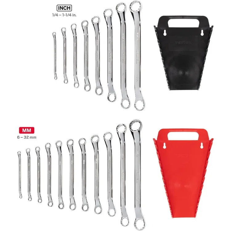 45-Degree Offset Box End Wrench Set with Pouch, 19-Piece (1/4-1-1/4 in., 6-32 mm) | WBE94302