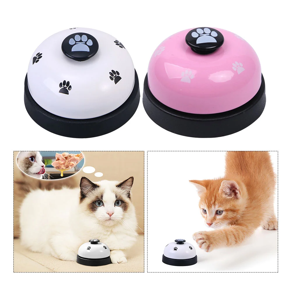 2 Pcs Toy Pet Bell Ringer Training Bells Press Puppy Potty Vocalize Game Call Tool