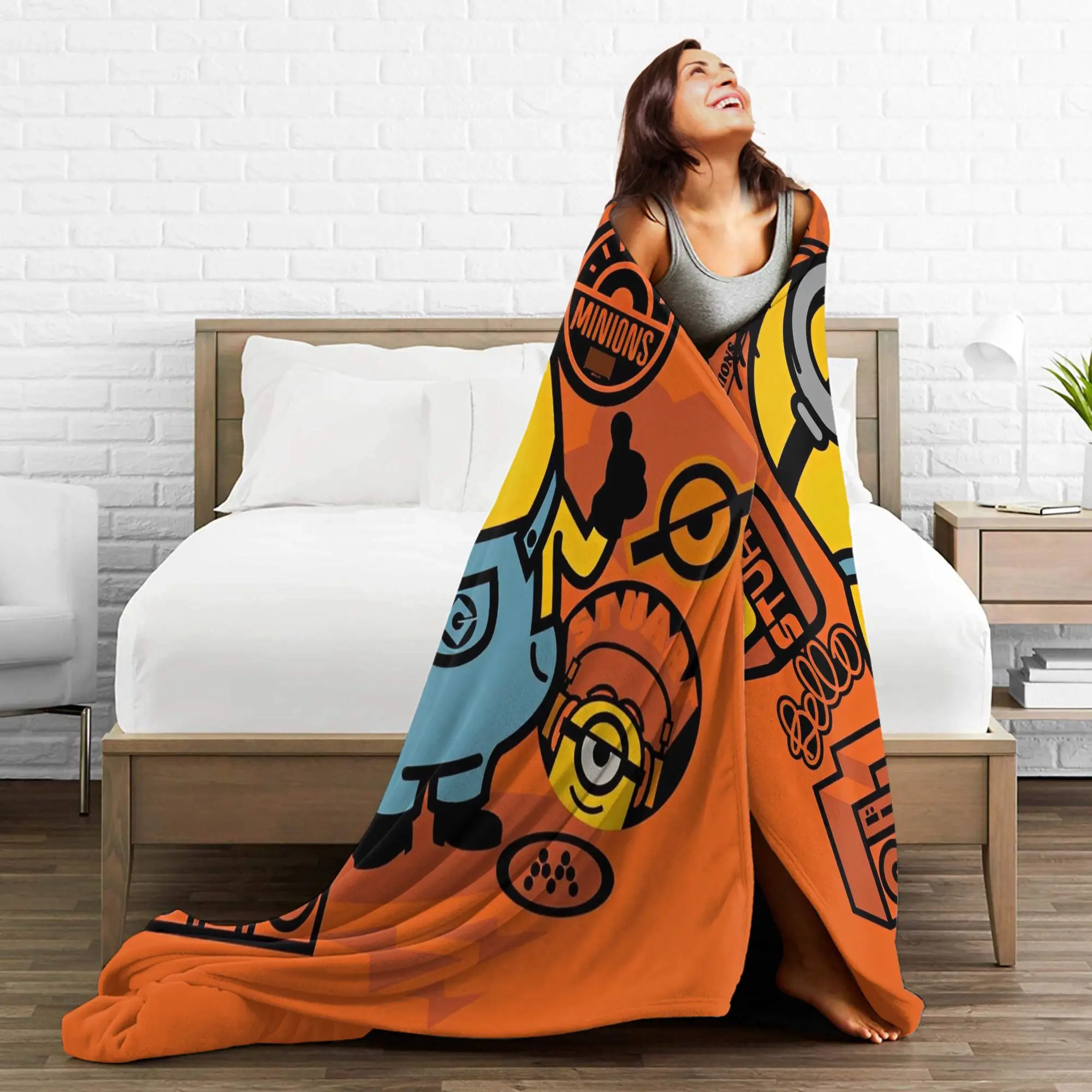 M- التوابع كيفن بطانية قطيفة دافئة مضحك أفخم الفراش يلقي ل الأريكة السرير طائرة السفر الفانيلا المفرش غطاء السرير #4