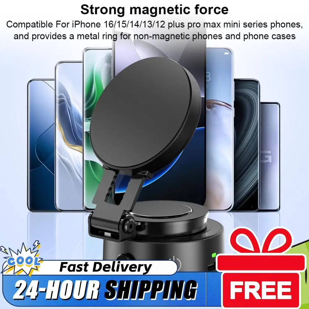 

Магнитный держатель для автомобиля Magsafe 360° ° Вращающаяся складная электрическая вакуумная подставка-держатель для iPhone 16/15/14/13/12 Plus Pro Max Mini