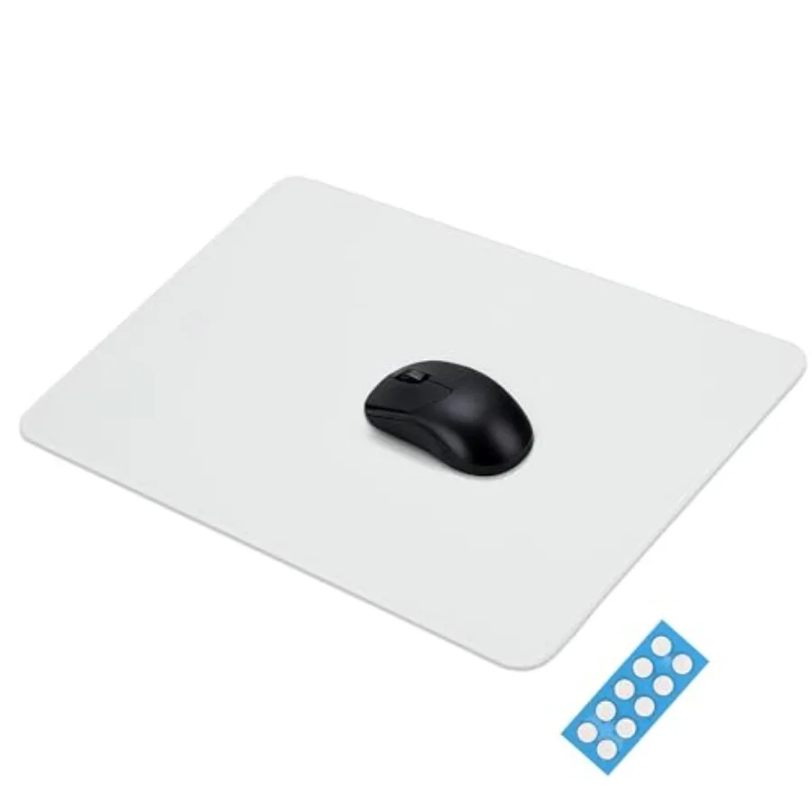 

Игровой коврик для мыши из закаленного стекла 13,8 x 9,8 см, ультрагладкая твердая поверхность с накладками для мыши для высокоточной игры и использования в офисе