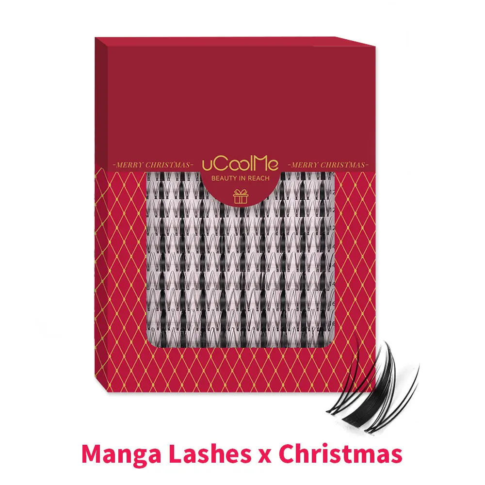 uCoolMe Manga Lashes Beginner Friendly Natural DIY Anime Lash Cluster Cupid Aphrodite Fairy Eyelashes Extension Christmas Gift