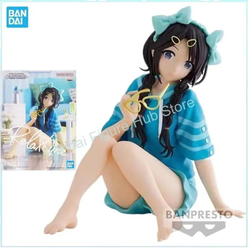 Bandai Original Banpresto Anime The Idol Master Glitter  Glamours Mitsumine Yuika Relax Time PVC Action Figure Model Toys