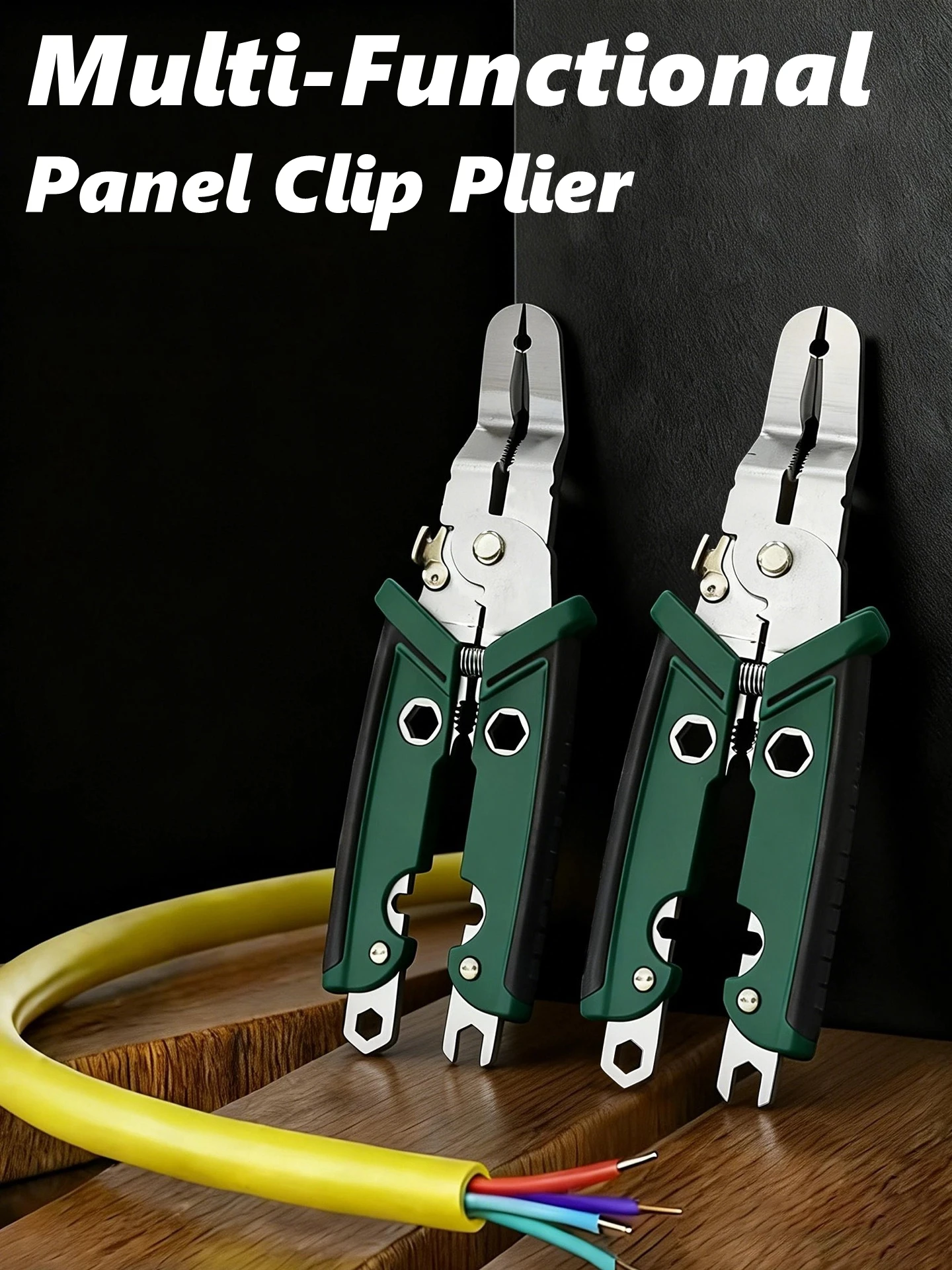 Panel Clip Removal Plier For Auto Trim Removal Rivets Pry Puller Multifunction For Gripping Cutting Stripping Hex Wrench Tool