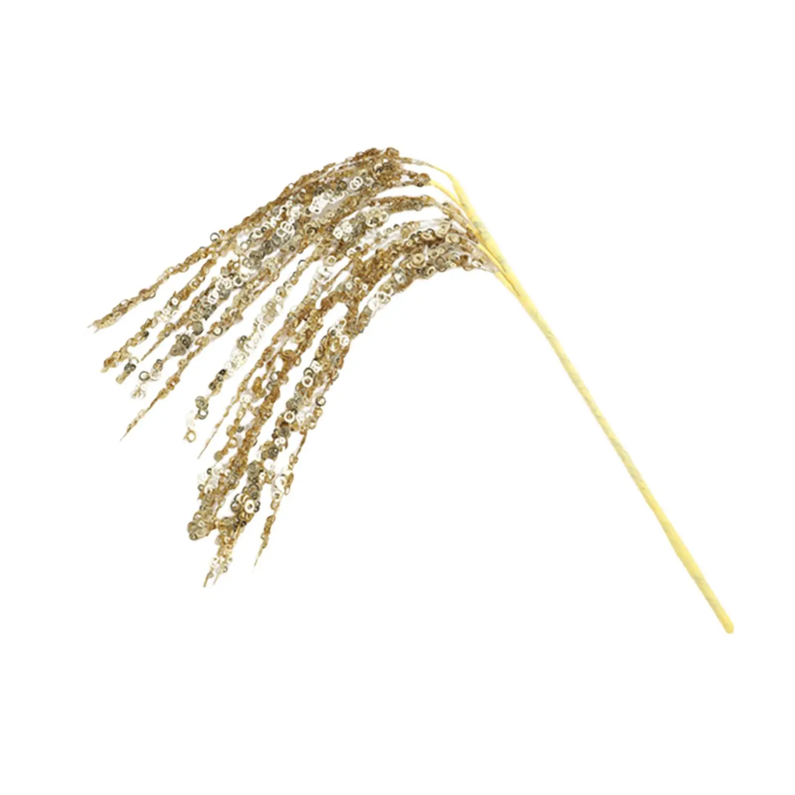 Ornement de sélection de paillettes artificielles, décoration de branches de paillettes de noël, arrangement floral brillant et scintillant