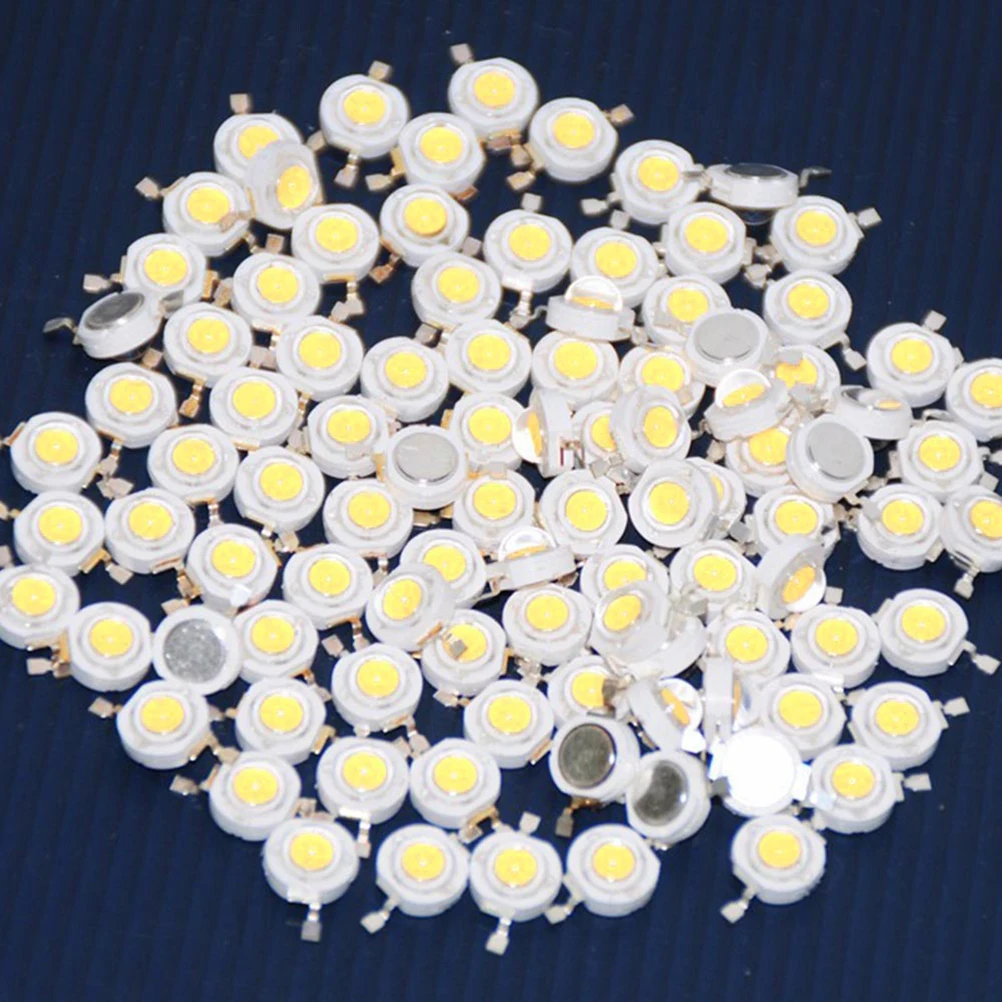 

50pcs 1W High Power Led Chip White Bulb Lamp Beads Smd Cob Light Beads For Fish Tank Aquarium Decoration Heat Sink Required