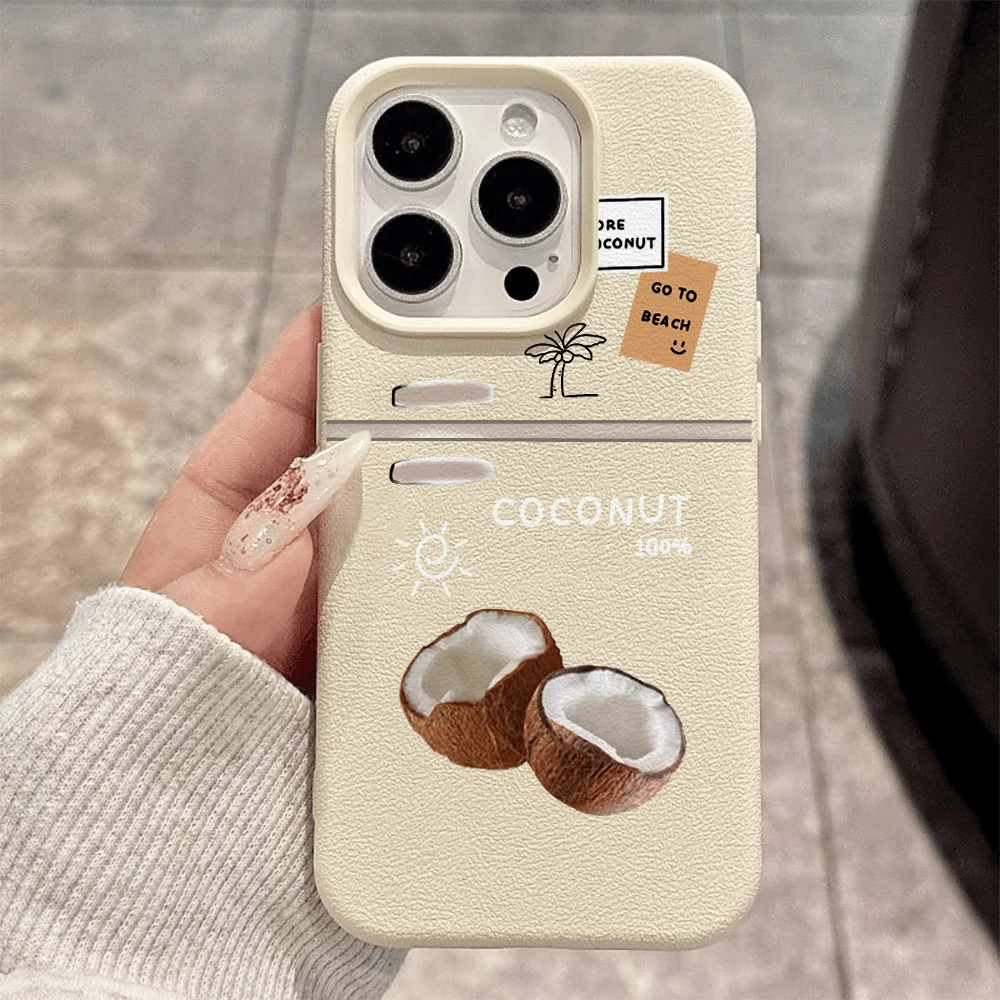 Kokosnuss-Gelee-Handyhülle für iPhone 17 16 15 14 13 12 11 Pro Max 16 15 14 Plus 17 16 15 14 13 12 Pro 17Air Silikon-Matt-Cover – Detail 2