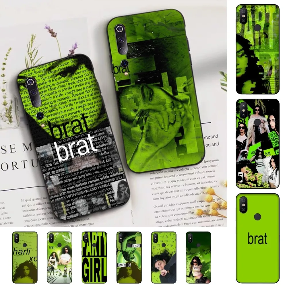 C-Charlis XCX B-BRAT Brat Phone Case For Xiaomi Mi 5X 8 9 10 11 12 Lite Pro 10T PocoX3pro PocoM3 Note 10 Pro Lite