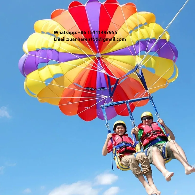 Customized Outdoor Extreme Sports Skydiving Parachute Professional Nylon Fabric Paraglider Parachute