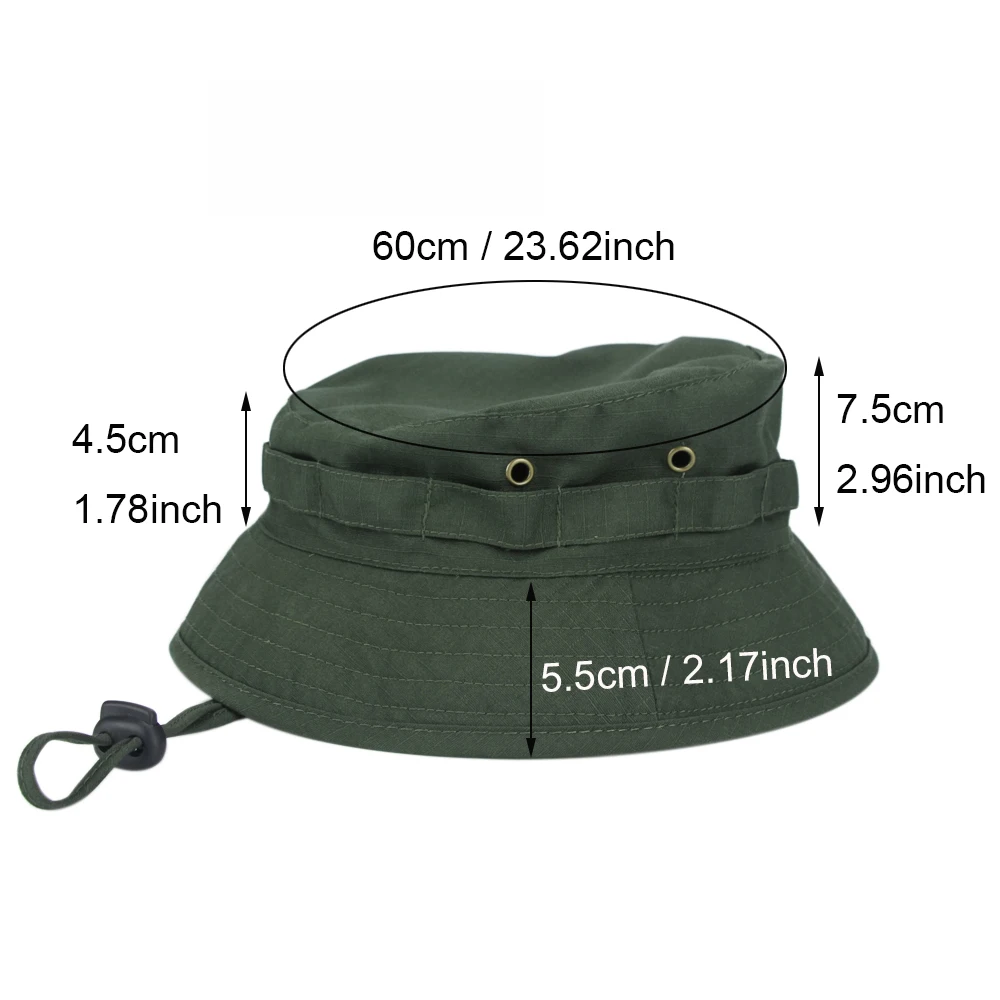 Kapelusz Boonie w kamuflażu Outdoor piesze wycieczki wędkarstwo polowanie Camo kapelusz typu Bucket Packable Travel letni kapelusz plażowy dla