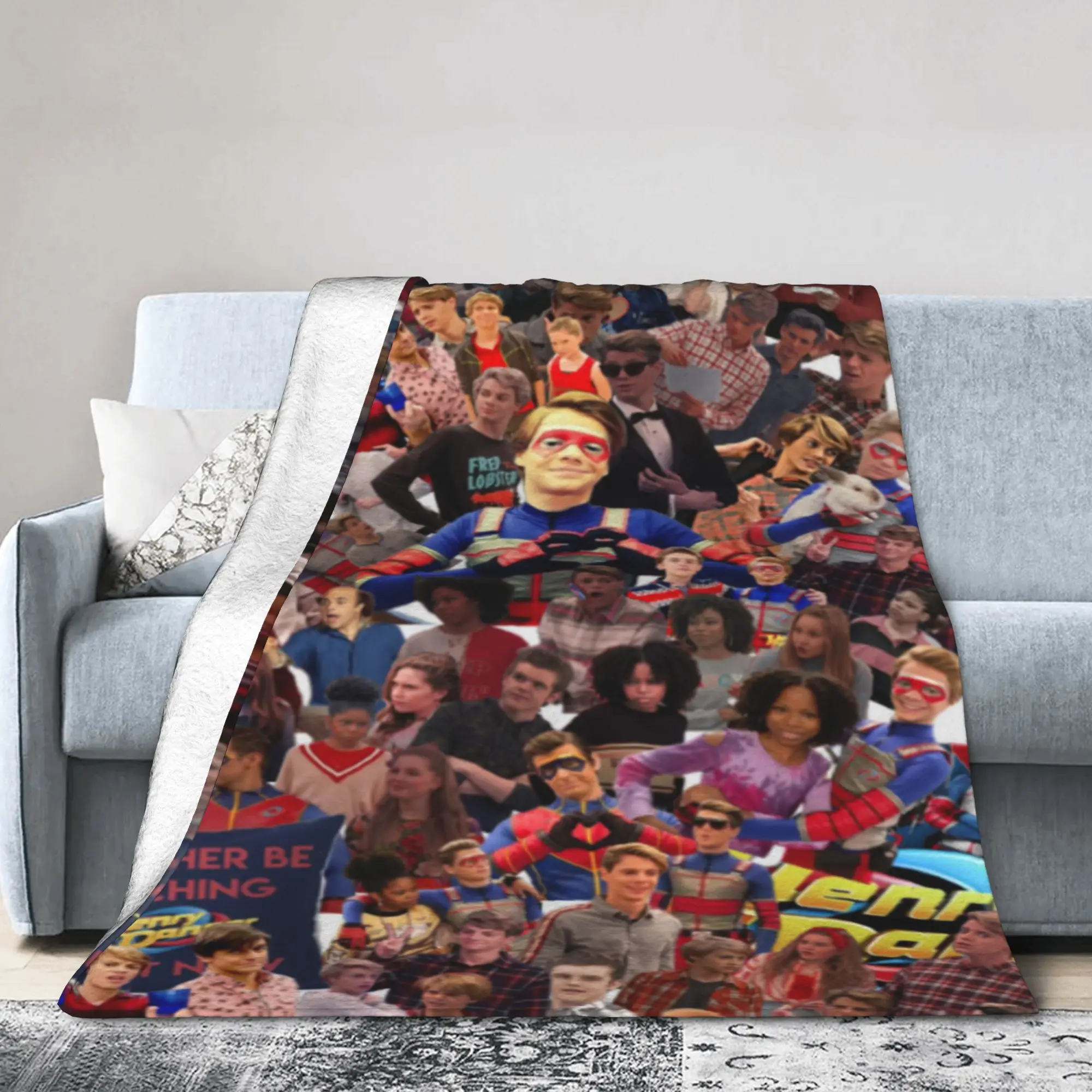 Captain Henry And Kid Danger  Blanket Soft Fleece Novelty Gifts  Throw Blankets Rug Piece