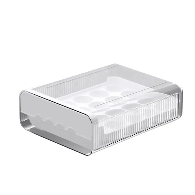 

Refrigerator Egg Drawer Egg Rack Holder Storage Box Egg Basket Container Organizer Refrigerator Egg Dispenser 20 Grids Egg Box