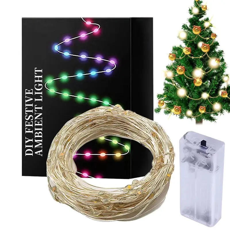 DIY Fairy String Lights Outdoor App-Controlled Waterproof Twinkle Lights Intelligent Outdoor String Lights For Wedding Party