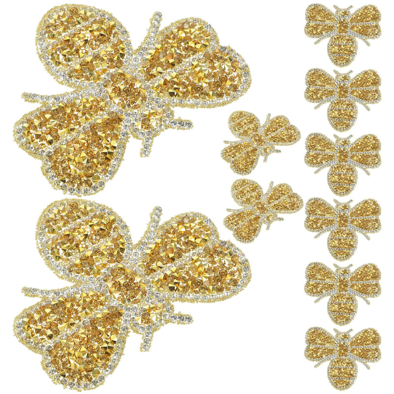 

Honey Bee Sticker Coat Patches Iron Wear resistant Multi function Hat Clothes Small DIY Decorative Resin Non slip Embellish