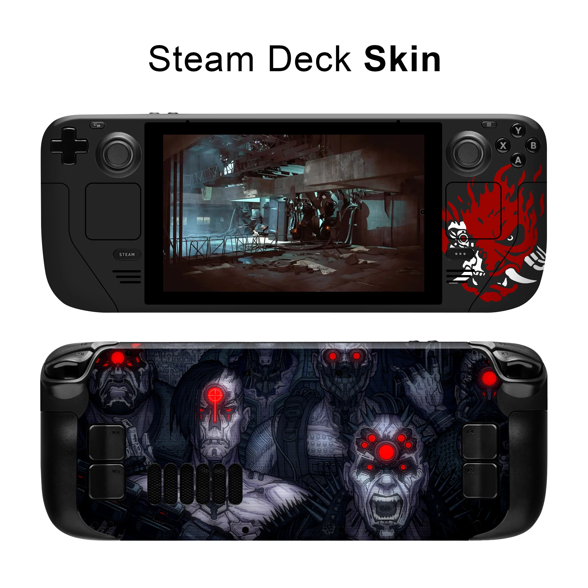 Cyberpunk Skin Vinyl for Steam Deck Console Full Set Protective Decal Wrapping Cover For Valve Console Premium Stickers