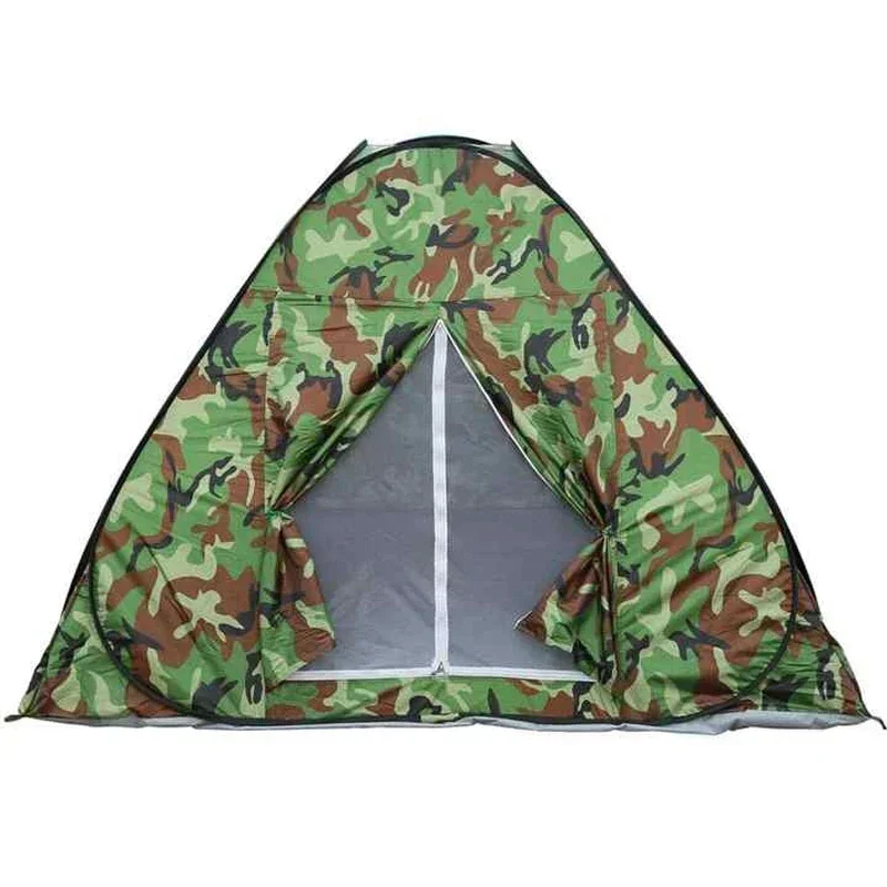 3-4persons Pop Up Lazy Tent Outdoor Travel Camping Camouflage Color Fold In A Round Carry Bag Easy Take Portable Quick Open