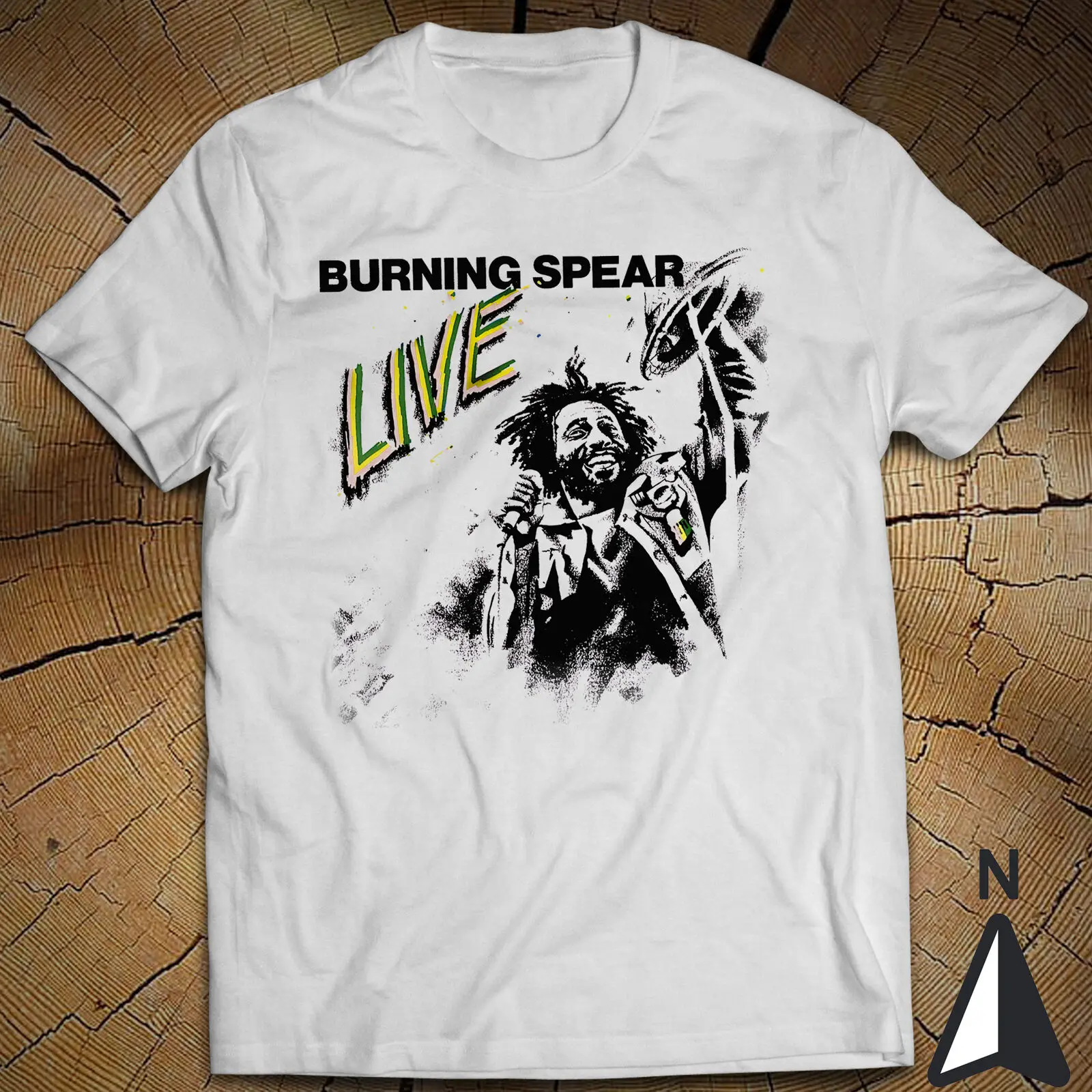 

Live 1977 Classic Shirt Burning Spear Winston Rodney OD Calling Rastafari Reggae