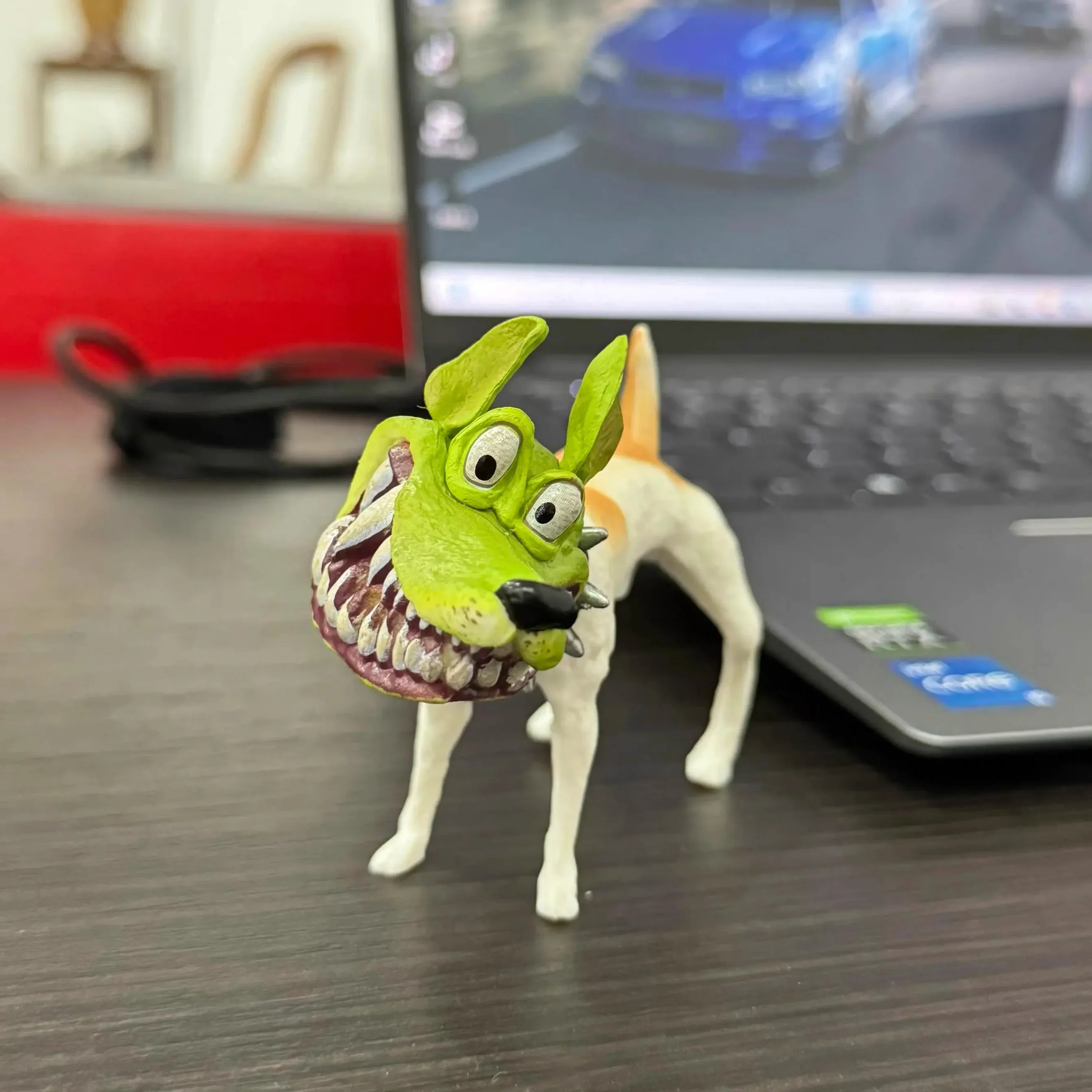 HOT 7cm The Mask Dog Action Figures Statue Anime Figure The Mask Model Figurine Decor Ornaments Holiday Children Gifts Toys