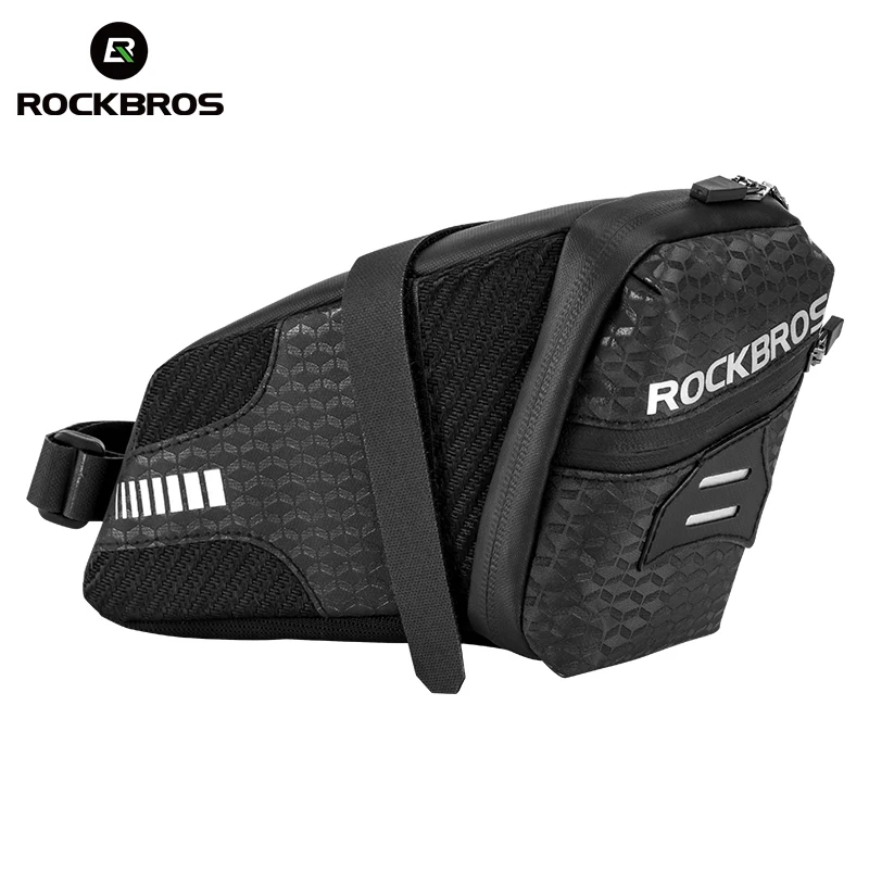 

ROCKBROS MTB Bicycle Rear Bag Rainproof Nylon Back Seat Road Bike Saddle Bag MTB Tail Pouch Package for Outdoor Sports Cycling