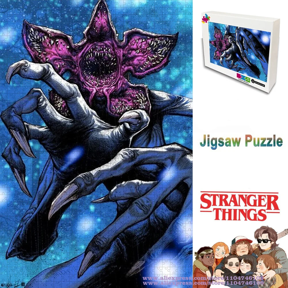 

Stranger Things Demogorgons Puzzle Jigsaw 108/200/300/500/1000/1500Pcs Puzzles Gifts Intelligence Puzzles for Kids Home Decor