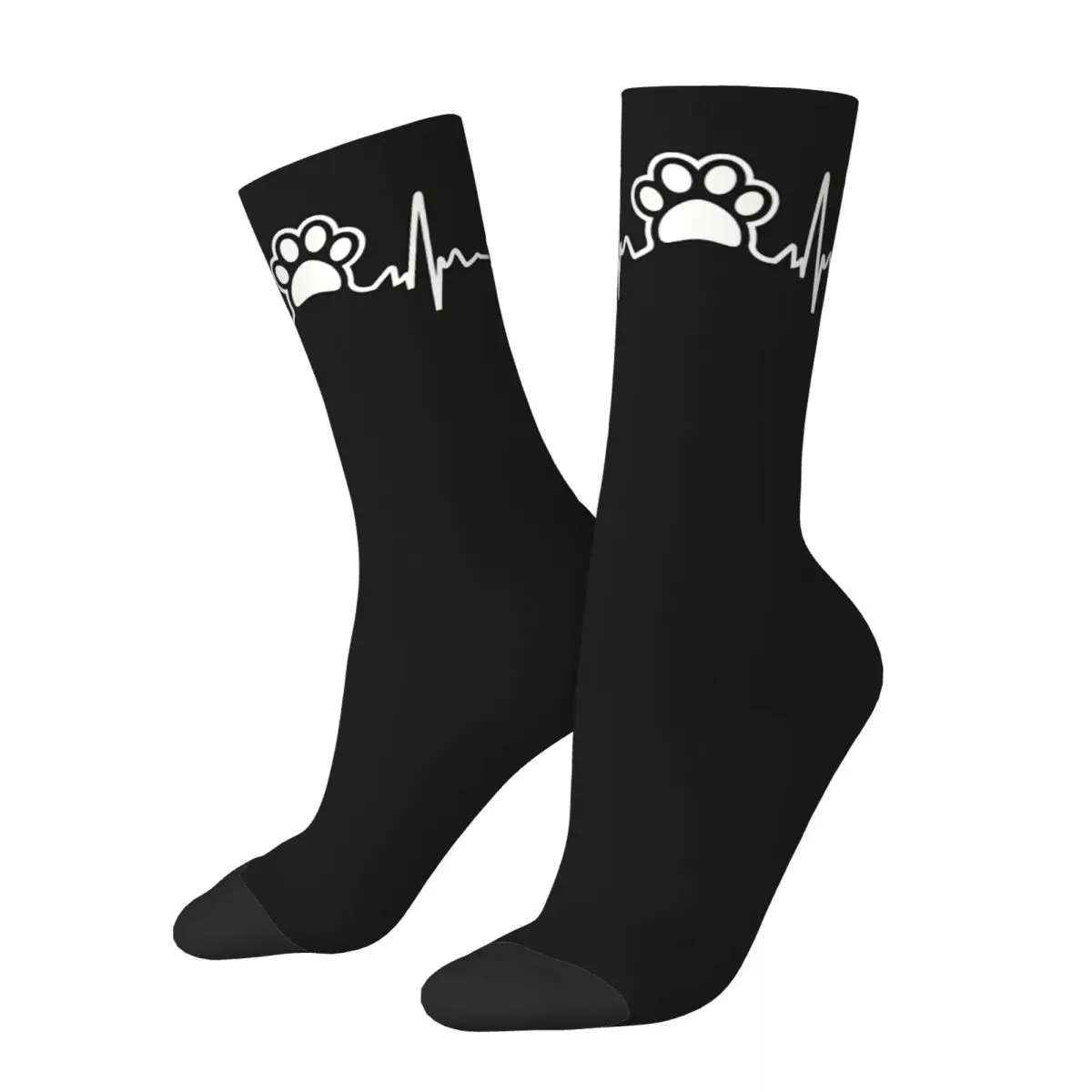 Lifeline Paw Print Pattern Socks Sports 3D Print Boy Girls Mid-calf Sock