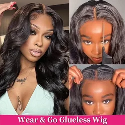 5x5 Lace Closure Wig 6x4 Wear And Go Glueless Wig Pre Plucked Human Hair Transparent Lace Closure Wig For Black Women Bling Hair