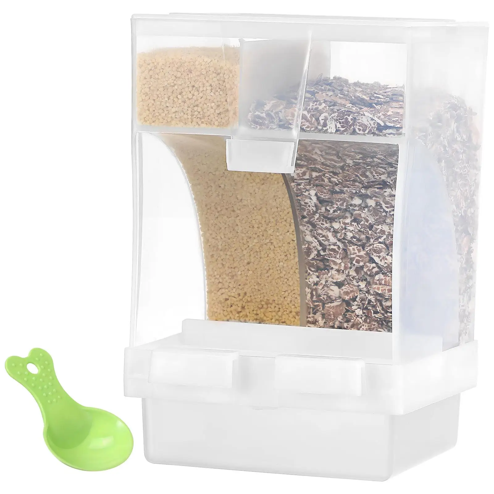 

Other Tidying and Dustproof Appliances Parakeet Plastic Bird Food Container Feeder