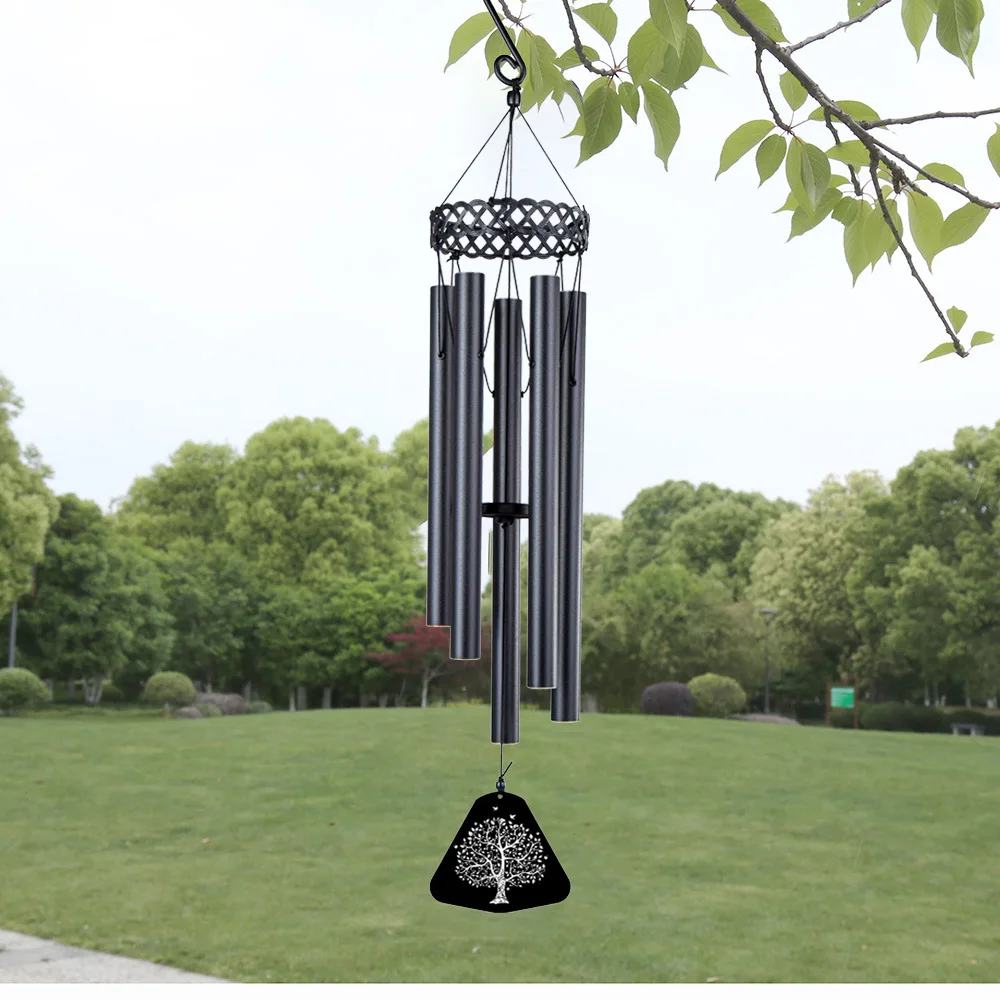 

36Inch Elegant Aluminium Wind Chimes Tuned Soothing Melodic Deep Tones Wind Music Outdoor Wall Hanging Wind Bell Christmas Gift