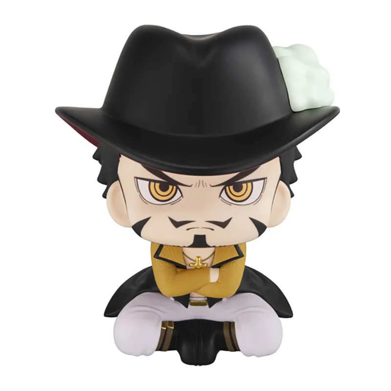 Original NEW MegaHouse Look up Series Dracule Mihawk & Crocodile (ONE PIECE) 110mm Anime Action Figure Model Ornament Toy Gifts