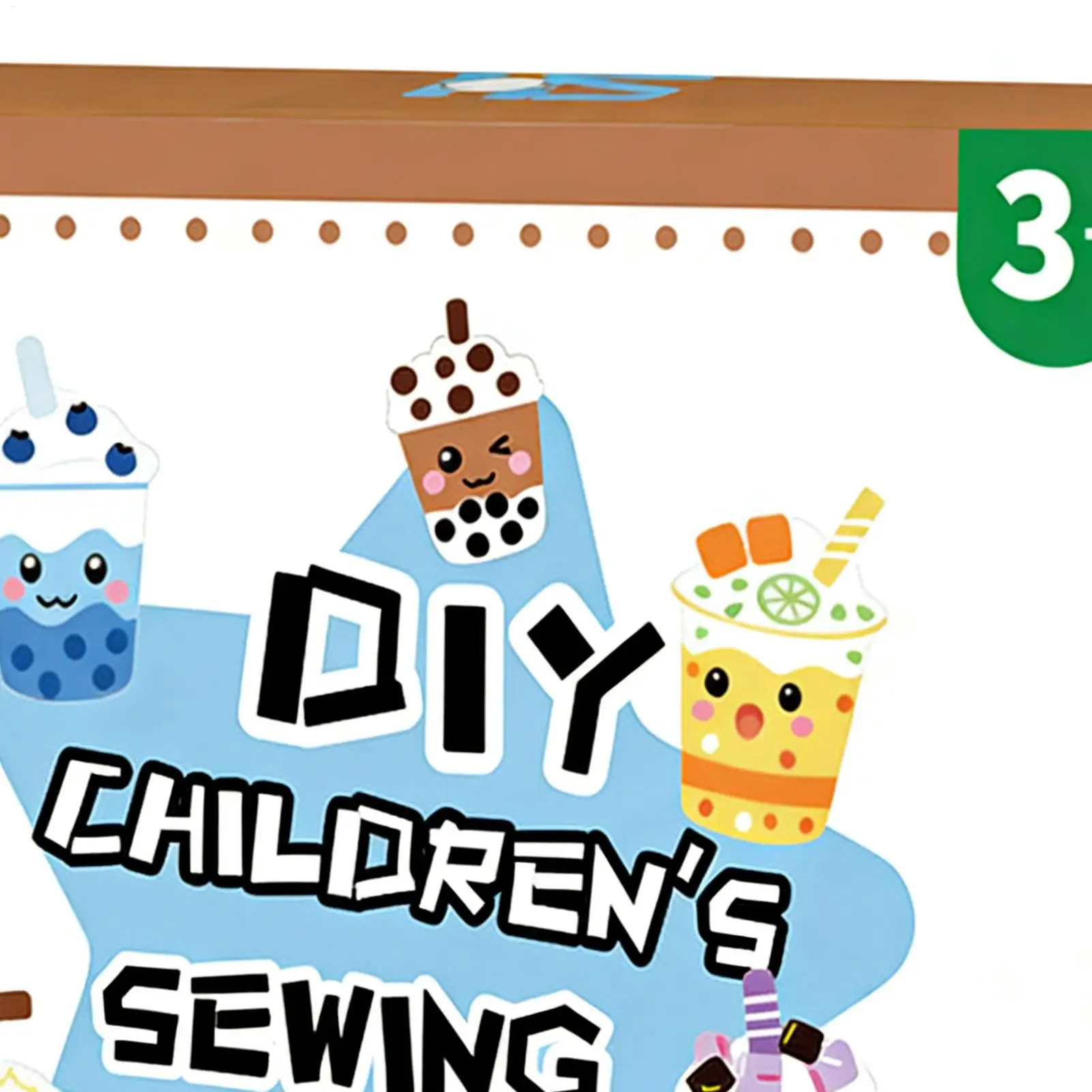 Sewing Craft Kit Make Milk Tea Purse Charm Girls Sewing Kit For Art Project Doll Making Home School Activity Play Art Project