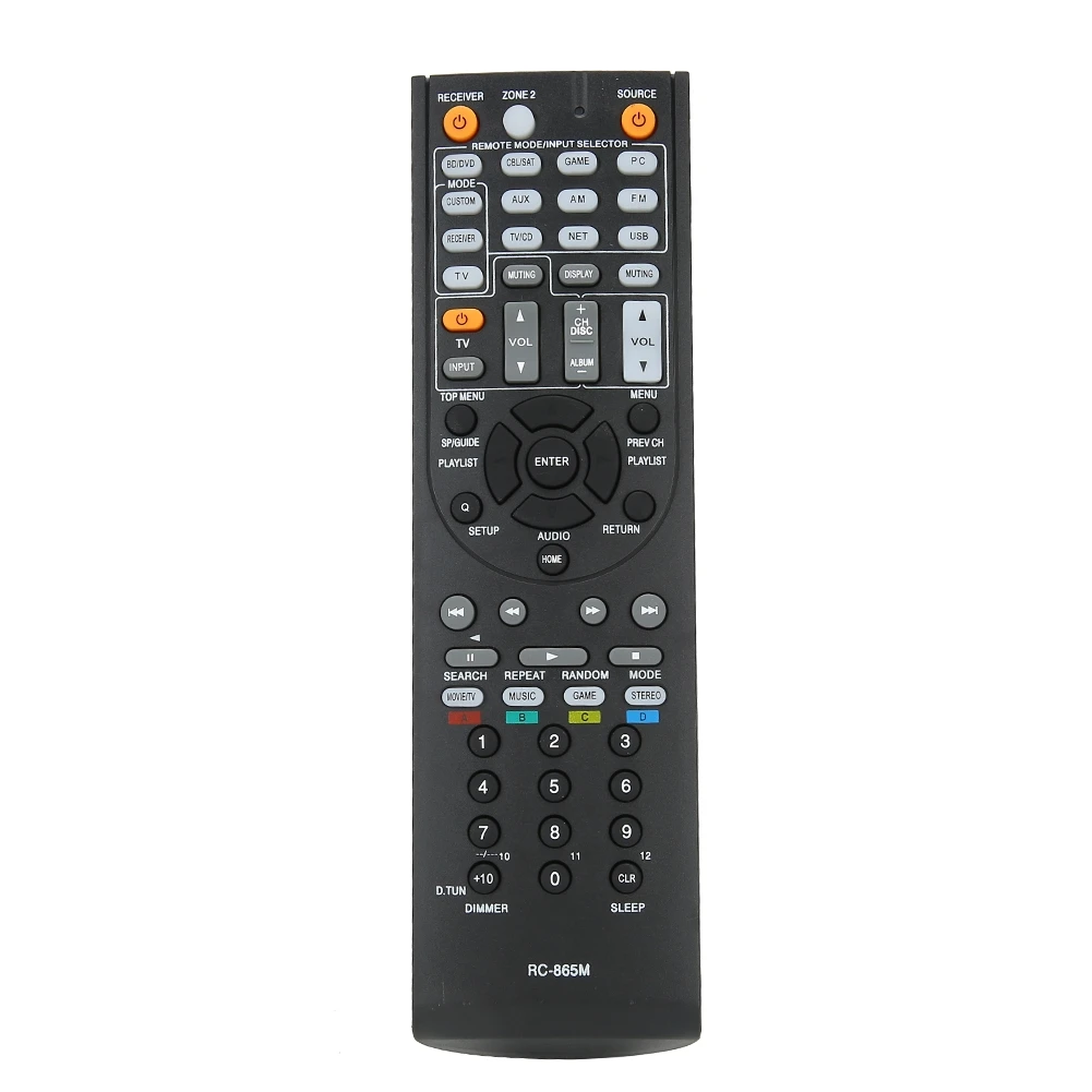 RC-865M Remote Control   Replacement Fits for ONKYO AV Receiver TX NR525 TXNR525