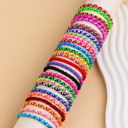 10Pcs/Lot Multicolor Vintage Style Friendship Braided Rope Cuff Adjustable Bracelets Wristband Jewelry For Women Men Lovers Gift