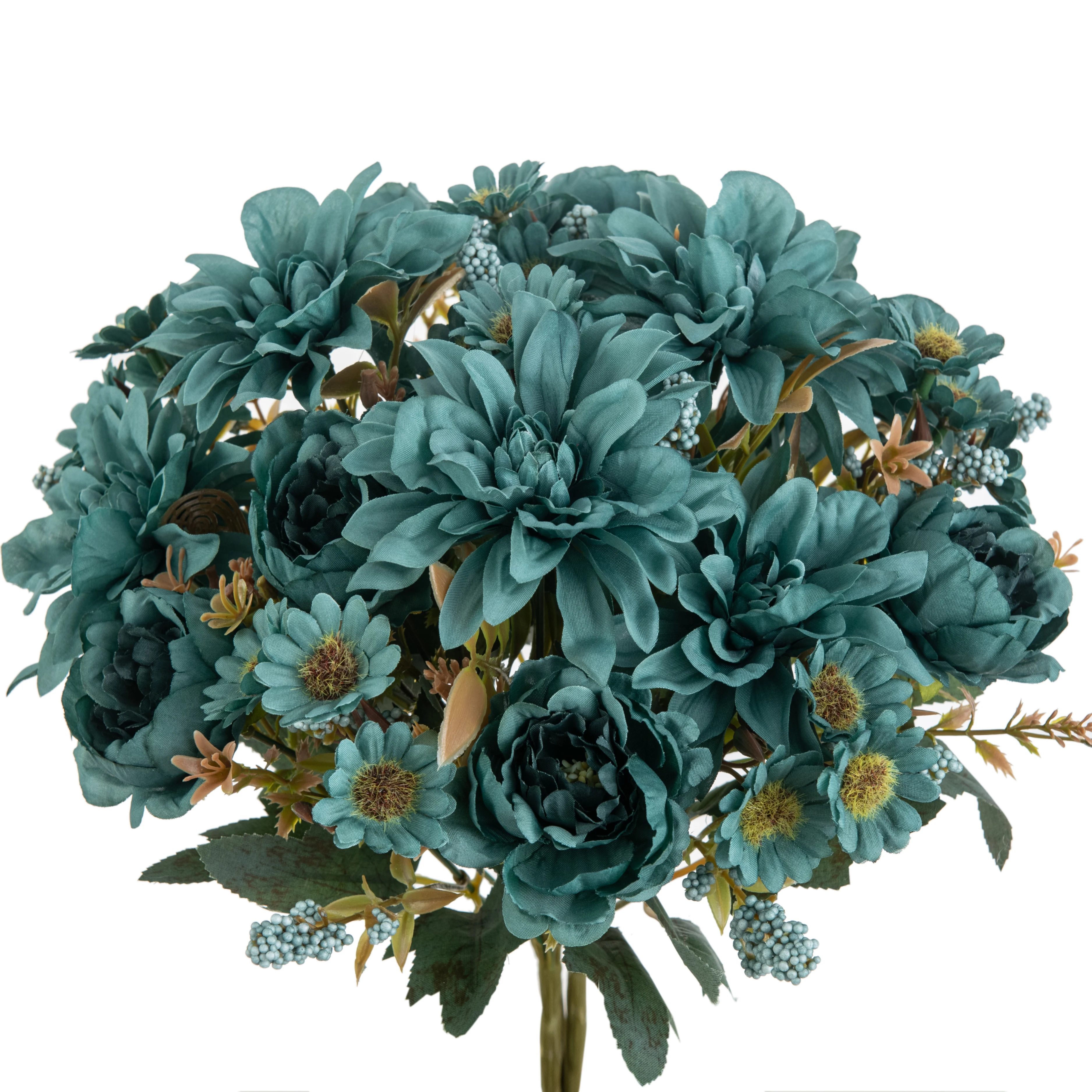 Künstliche Blumen Seiden-Dahlie Rose Festival Heim Zimmer Esstisch Garten Bogen Hochzeit Brautstrauß Handgemachtes DIY Geschenk Dekoration – Detail 9