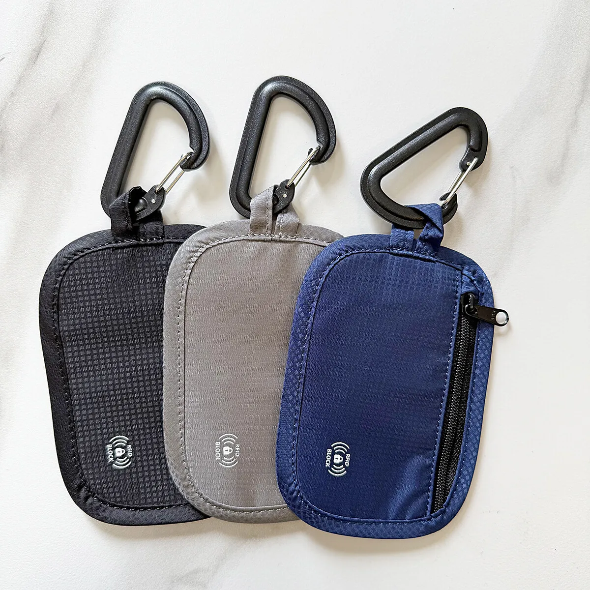 RFID Casual Mens and Women Fashion Subway Bus ID Cards Holder Outdoor Sports Keys Pocket Money Zipper Wallet Portable Pouch