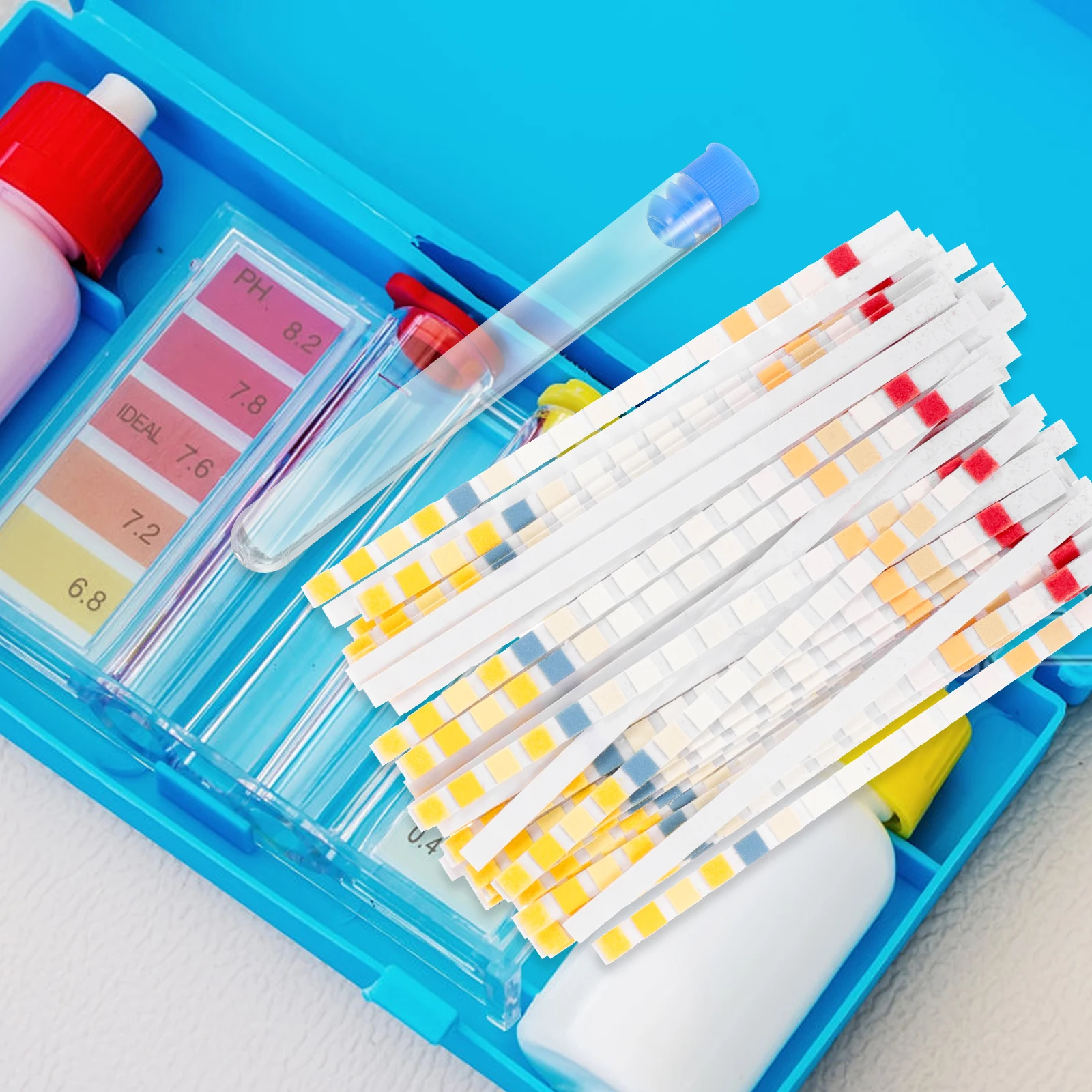 

50 Pcs Water Quality Test Paper Chlorine Home Lead Strips Drinking Testing Swimming Pool PH Meter Kits Clean Portable