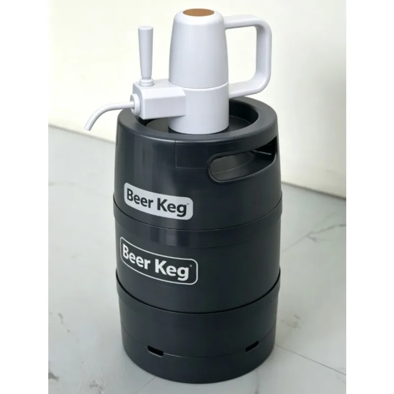 Beer Keg 3L/5L Mini  with Portable Pump/CO2 System, 3-Year Reusable, Zero Germs, Eco-Friendly Draft Beer Barrel