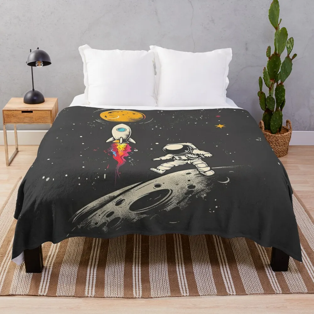 

Back to School Explore the Cosmos with Cosmonaut Designs by NoarusRainbowLand 2024 Throw Blanket Summer christmas gifts Blankets