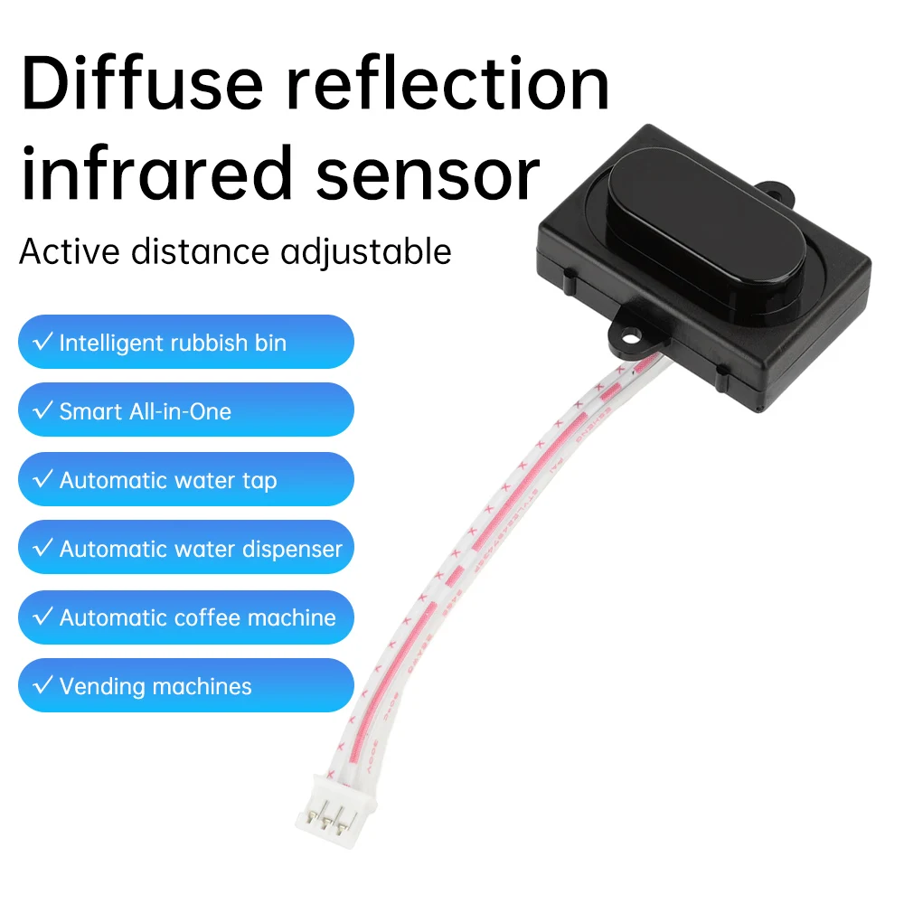 DC 5V Diffuse Reflection Sensor Infrared Proximity Switch Mirror Headlight Faucet Human Body Automatic Motion Sensor