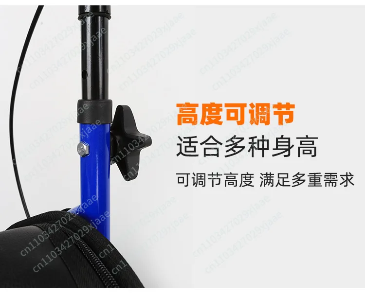 The Elderly Rehabilitation Assistant Trolley Shopping Cart Foldable with Brake Walking Aid Driving Three Wheels