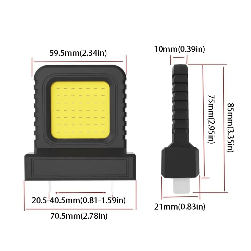 Tools Long Runtime LED Work Light 20-21V Luminous Cordless Work Lamp Li-ion Battery Compatible Lithium Battery Light Outdoor
