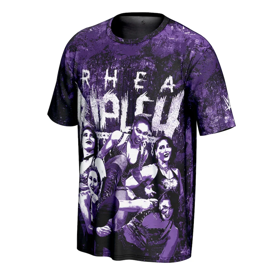 

Men's Purple Rhea Rippley Superstar T-Shirt Is Simple Trendy Loose Sweat Absorbing And Breathable Suitable For Daily Leisure