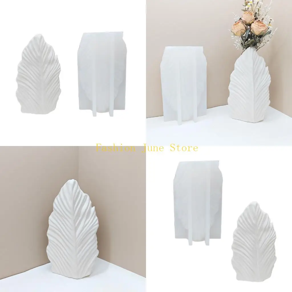 

N5KA Silicone Vase Molds Flower Container Moulds Unique Jewelry Jars Molds