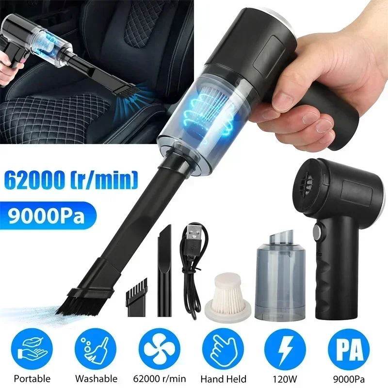 Car Vacuum Cleaner Portable Small Vacuum Cleaner For Multi Purpose Vehicles Small Household Pump Handheld Car Vacuum Cleaner