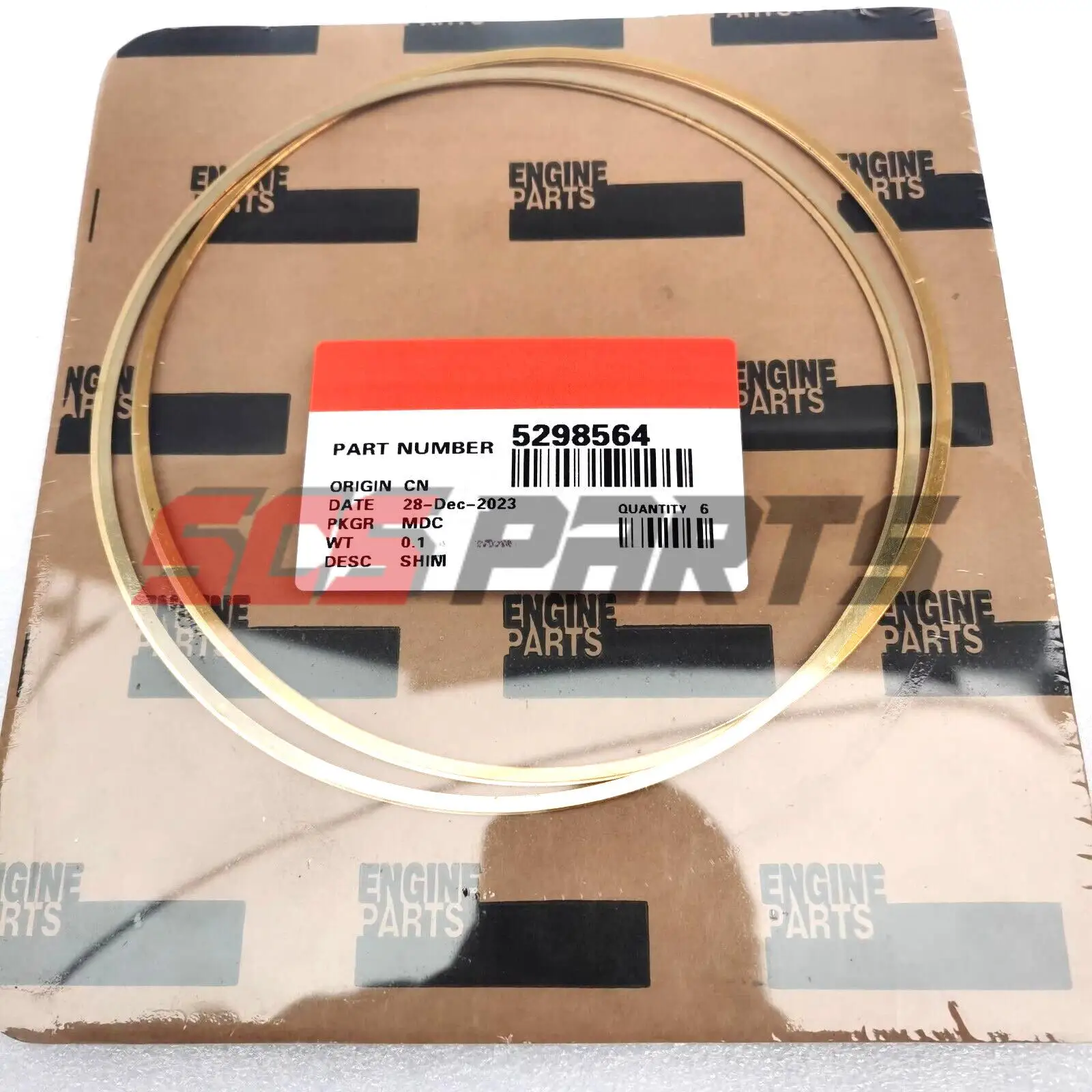 

6pcs 5298564 Shim 2892402 Fit Cummins Engine QSX ISX X15