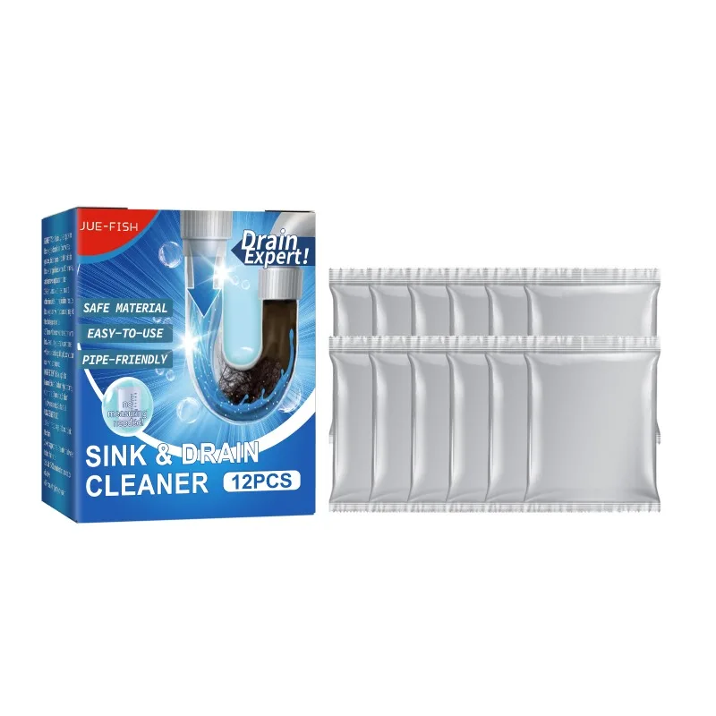 Drain Pipe Cleaner, Anti-Clogging, Odor Removing & Dredging Cleaner for Toilet and Kitchen Drainage Pipes