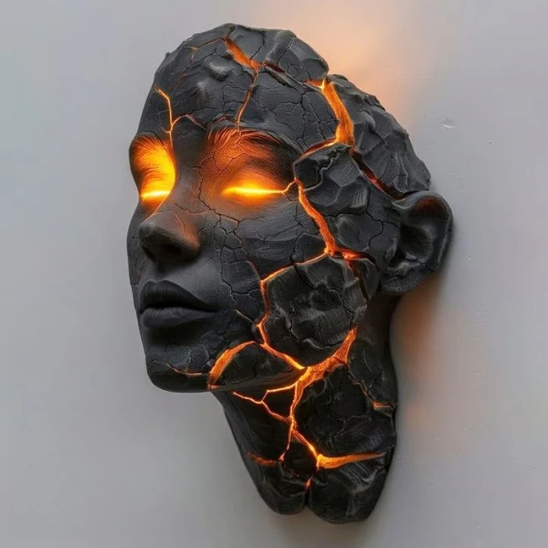 New Cracked Soul Wall Light Cracked Soul Wall Light Resin Crafts