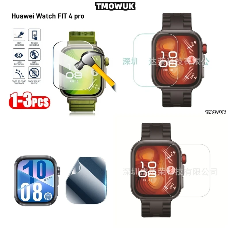 

For Huawei Fit 4Pro Fit4 Pro HD Clear Tempered Glass Screen Protector Anti-Scratch Watch Film 9H Hardness