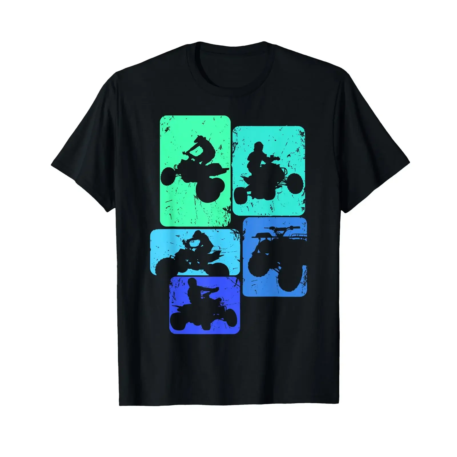 Quad Biker ATV 4 Wheeler Men Boys Kids T Shirt vintage Washed Top For Everyday Wear Versatile designer clothes streetwear