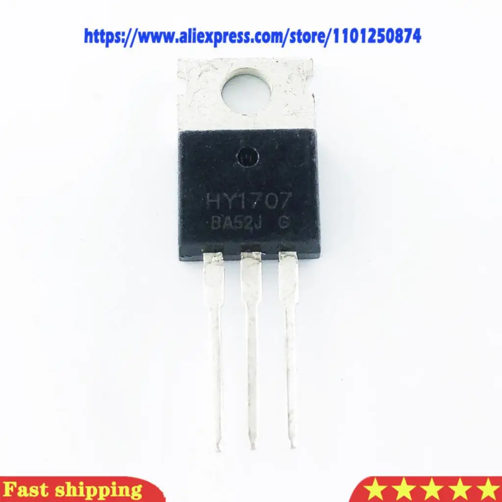 10 peças transistor mosfet hy1707 to-220 80a 75v