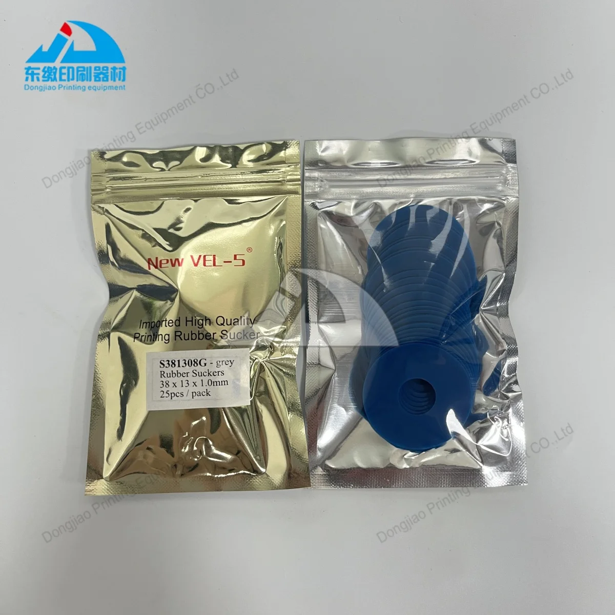 لقطع غيار ماكينات طباعة الأوفست عالية الجودة مصاصة مطاطية استبدال قطع الغيار مصاصة مطاطية زرقاء 38x13x0.8 مللي متر